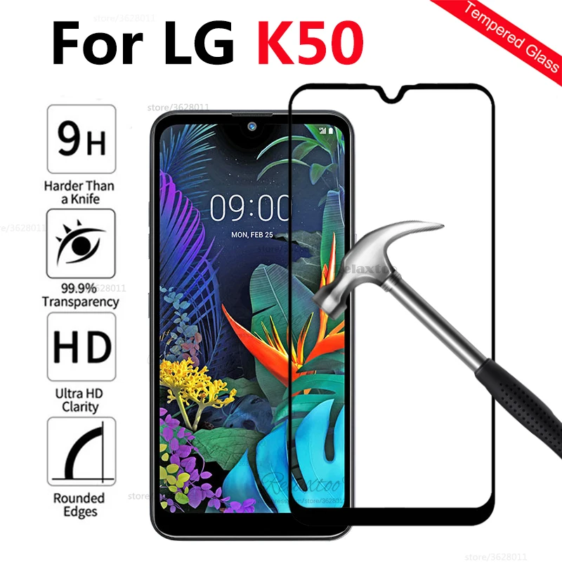 Для LG K50 полное покрытие закаленное стекло для K 50 lg k50 6 26 дюймов защита экрана на