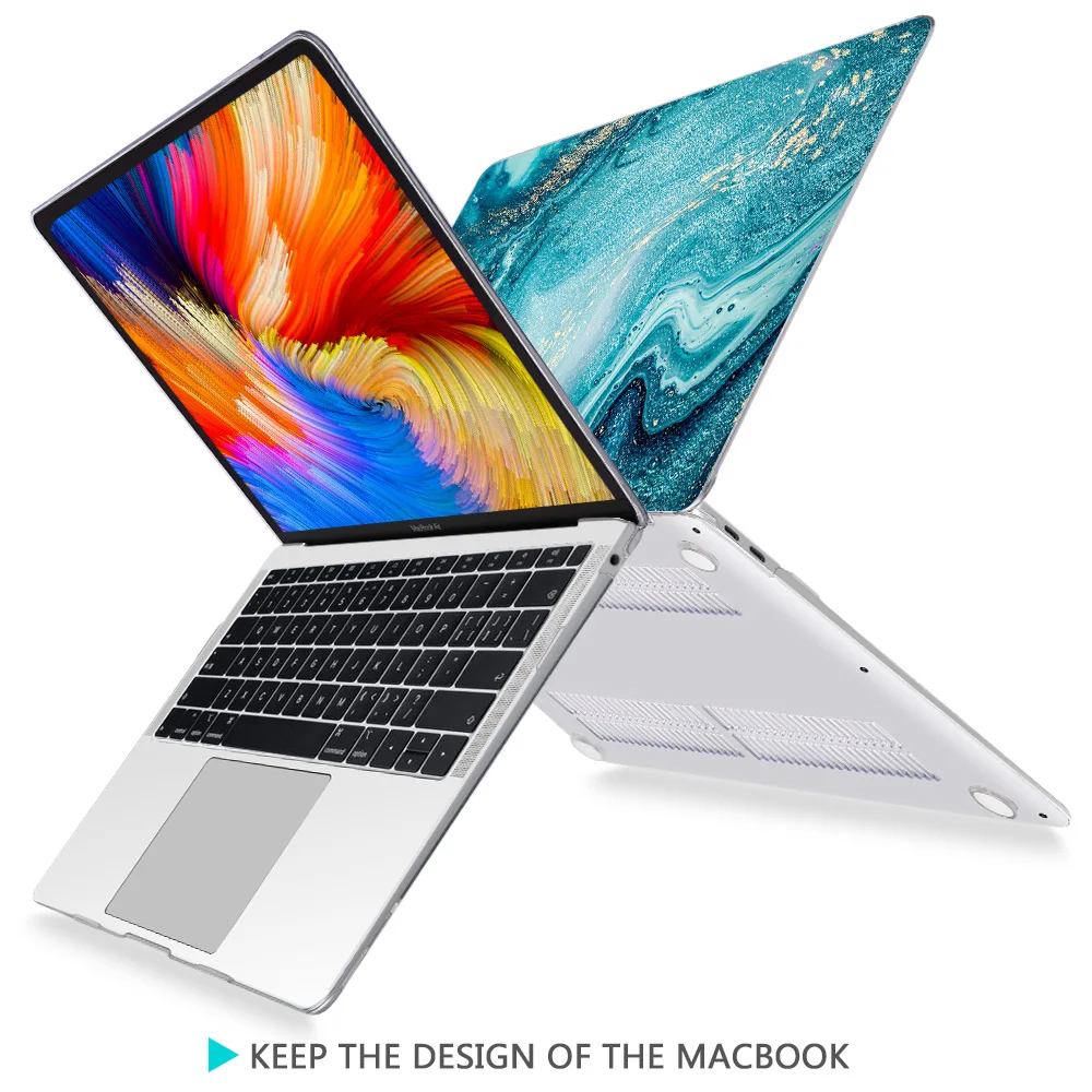 Новый жесткий чехол для ноутбука с клавиатурой Apple Macbook Air Pro Retina 11 12 13 15 6 3 4|Сумки и