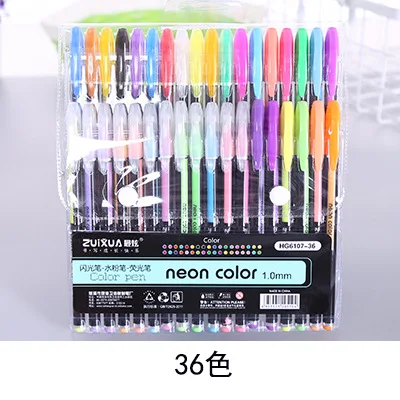 36 colors Креативные цветные флуоресцентные студенческие ручки для самостоятельного украшения, маркеры для рисования, граффити, многоцветные маркеры - Цвет: 36 colors