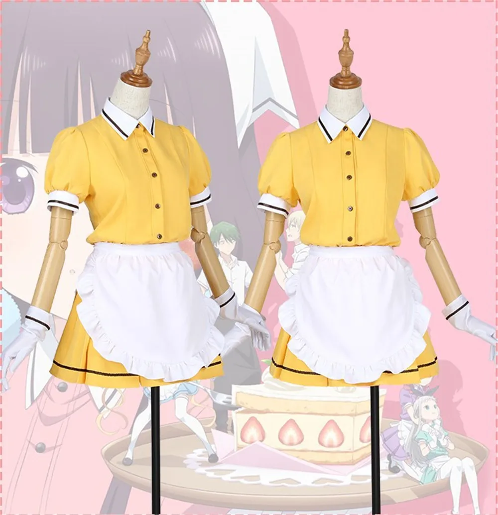 Костюм для косплея из японской аниме смеси S Kanzaki Hideri кофейная горничная Sakuranomiya