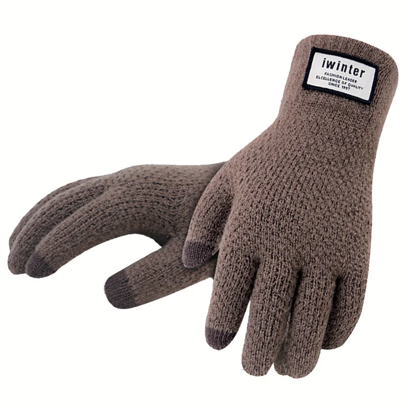 

CUHAKCI Touched Screen Gloves Women Male Acrylic Unisex New Arrival Winter Knitted Mittens Outdoor Casual Warmer Top