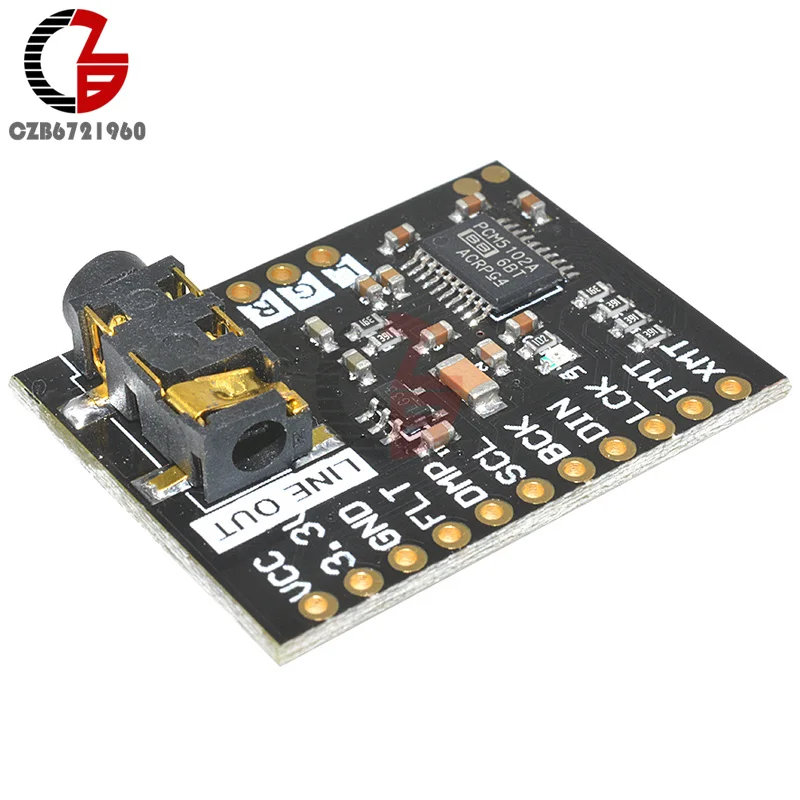 Плата декодера интерфейса PCM5102A DAC I2S 192 кГц 24 бит 3 5 мм стерео разъем цифровой аудио