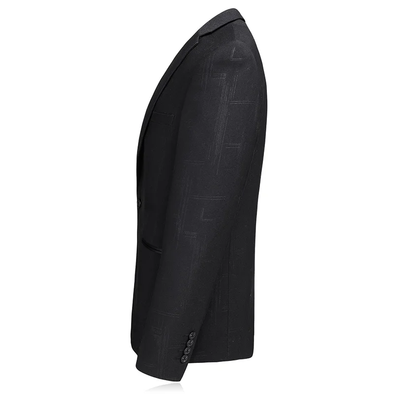 Мужской костюм для отдыха классический блейзер деловой черного цвета модная