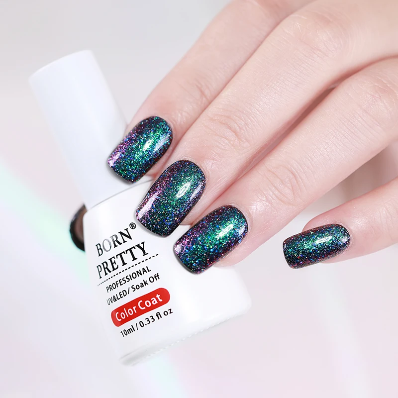 BORN PRETTY Peacock Хамелеон голографический гель для ногтей 10 мл Звездный Платиновый