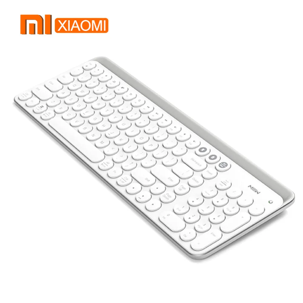 Xiaomi Mijia Bluetooth Двухрежимная Клавиатура 2 4 ГГц беспроводное подключение 10 м в