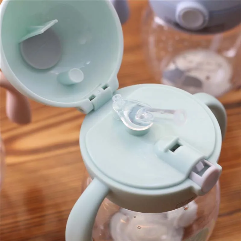 Портативная трубочка для кормления ребенка чашка с двойной ручкой Детская
