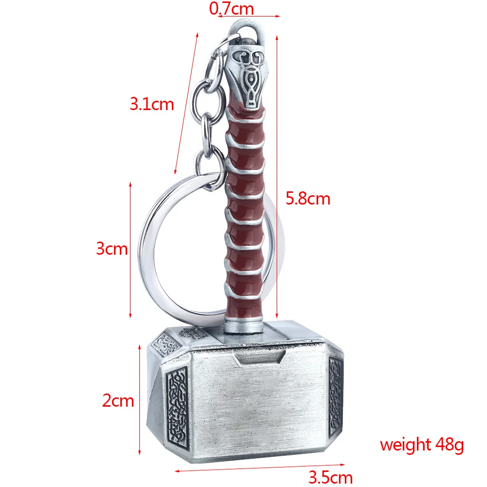 SG Marve l Thor's Hammer брелок вращение Мстители Брелки Человек-паук Железный человек танос Капитан Америка Llavero автомобильный брелок ювелирные изделия