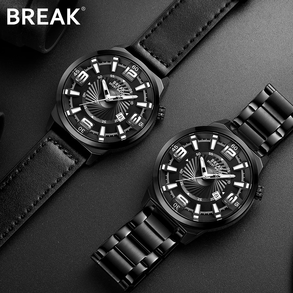 Часы наручные мужские кварцевые люксовые брендовые модные повседневные