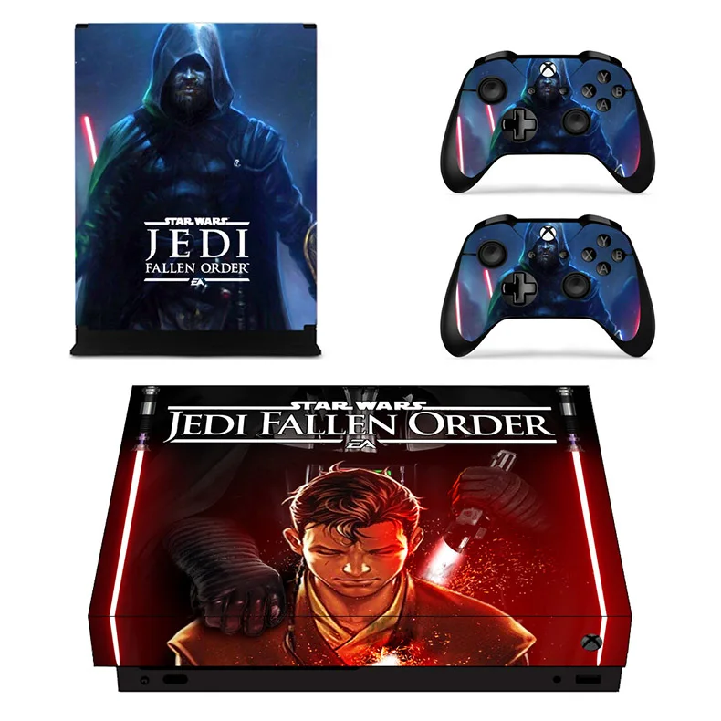Star Wars Jedi опавших заказ Стикеры s xbox one x кожи Стикеры домашнего декора расписные картинки desivo для xbox one x xbox Slim консоли и двумя контроллерами скины