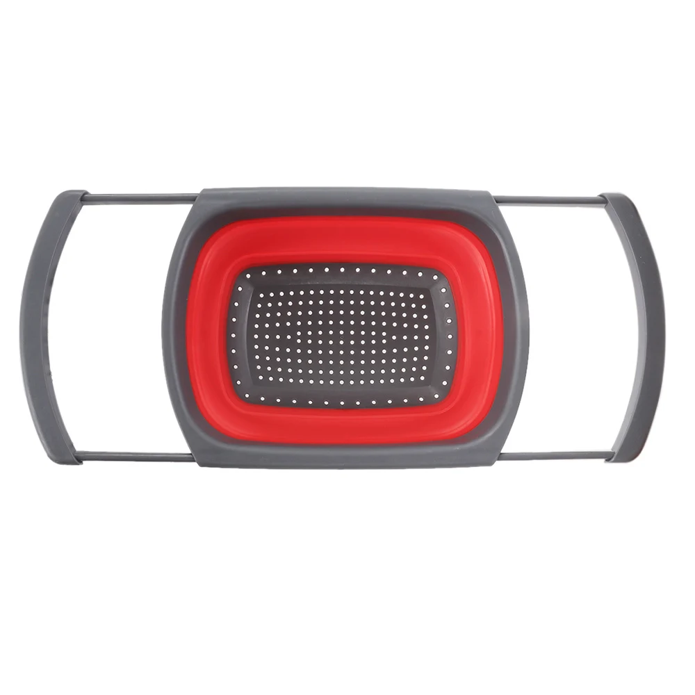 1 шт. складной Масштабируемые силиконовые дуршлаг кухня силикона ситечко фрукты