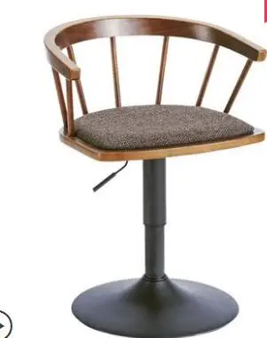 

Solid wood bar chair high stool swivel bar chair stylish simple Windsor chair home lift chair.