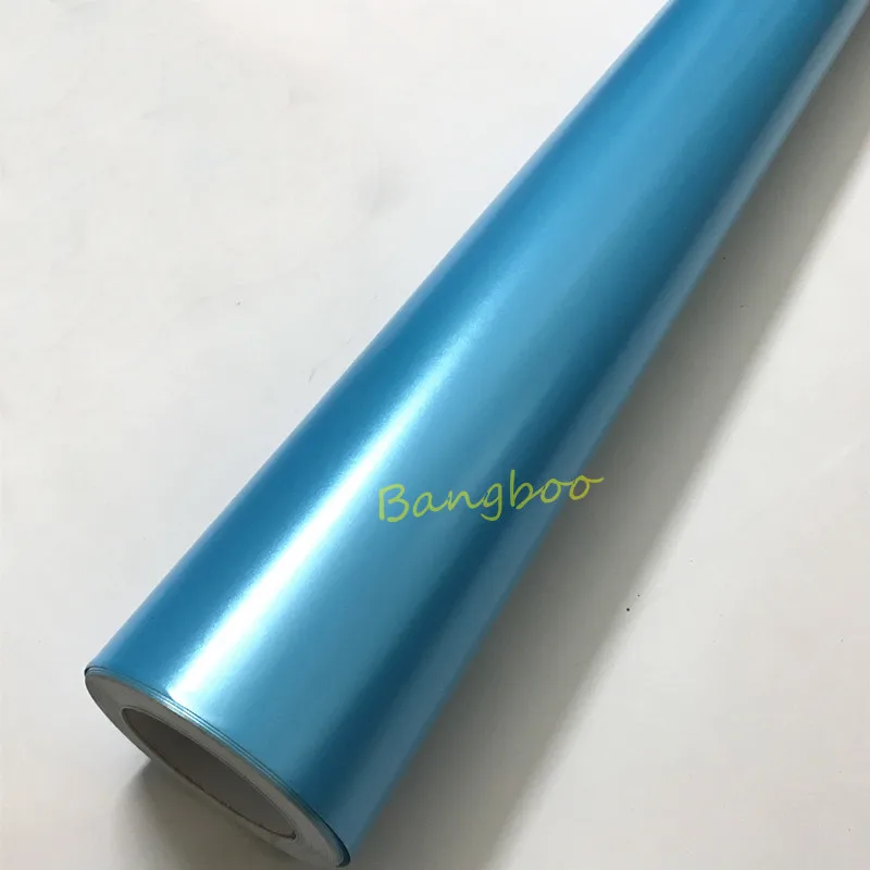 

1.52 x 18M Self Adhesive Bubble Free Vinyl Sky Blue Color Electric Matte Satin Chrome Metallic Vinyl