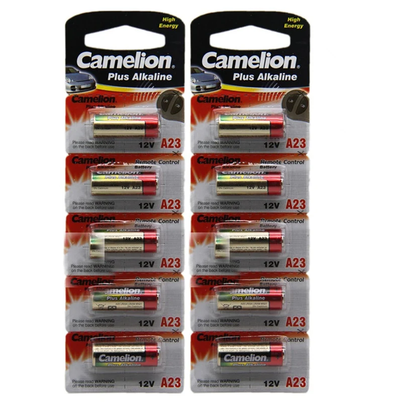 10 шт/2 карты 12В Camelion A23 23A Ультра щелочные батареи/батареи сигнализации для RC