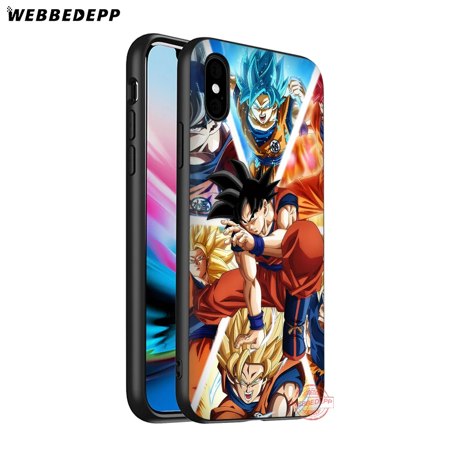 Мягкий силиконовый чехол WEBBEDEPP Dragon ball Ultra Instinct son для iPhone 8 7 6S 6 Plus 11 Pro XS Max XR X 5 5S SE |