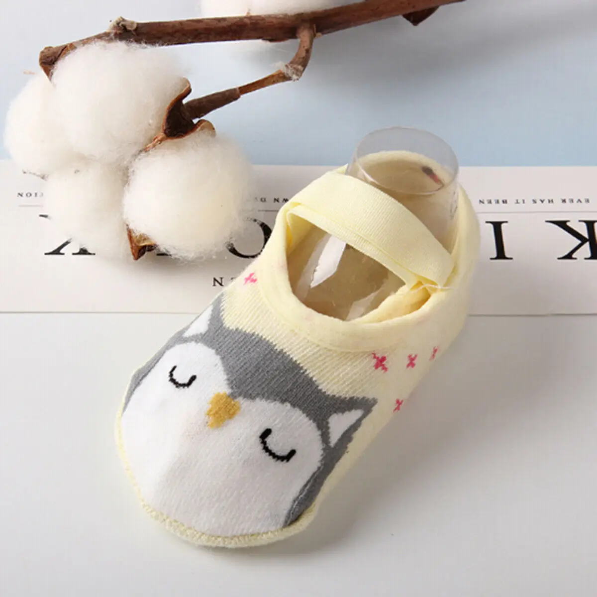 Fashion Toddler Sock Shoe Soft Baby Novelty Cute Cartoon Non-Skid Slipper Anti-Slip Infant Girl/Boy Cotton Infant Boat Socks