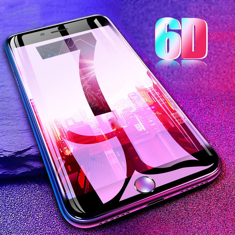 Закаленное стекло для iphone X XR XS MAX 7 8 plus 6 6S 5 5S SE 5C S защитная пленка экрана|Защитные
