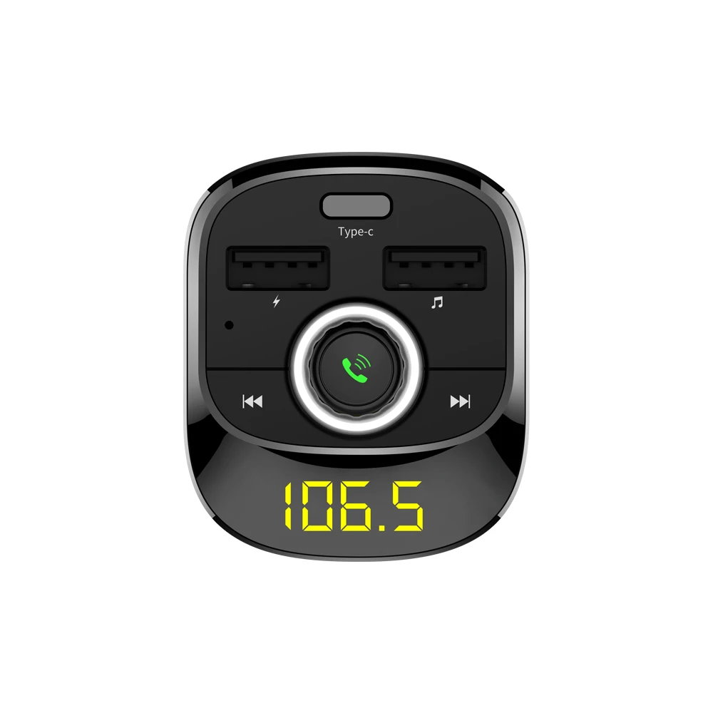 Bosion FM transmitter Bluetooth Wireless Hands-free Calling 4.1 Support TF SD Card Dual USB Port LED Display AUX | Автомобили и