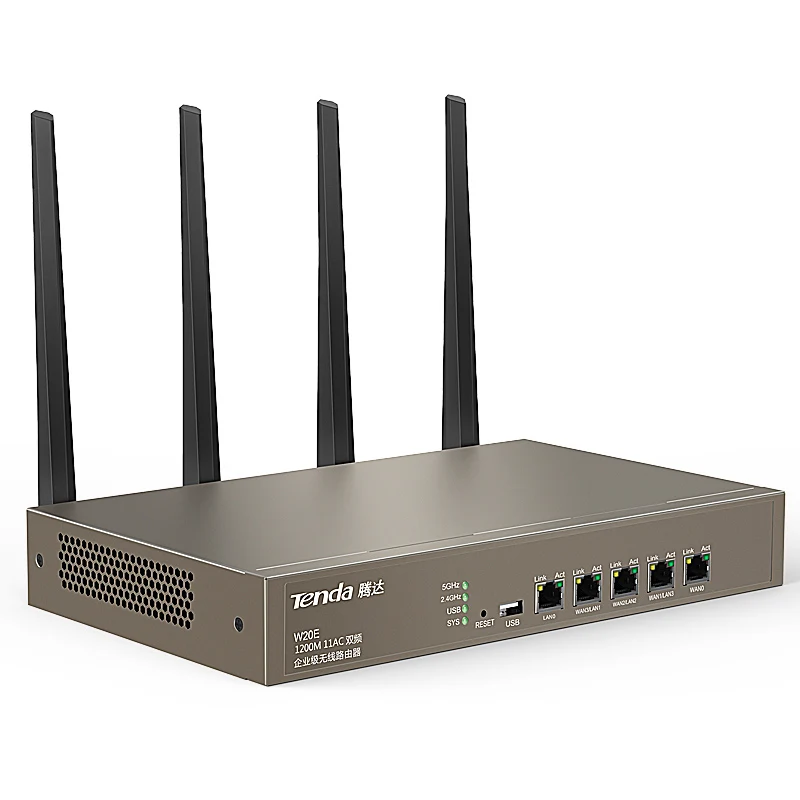 Беспроводной гигабитный маршрутизатор Tenda W20E 1200 Мбит/с 11ac 2 4 ГГц/5 ГГц Wi Fi