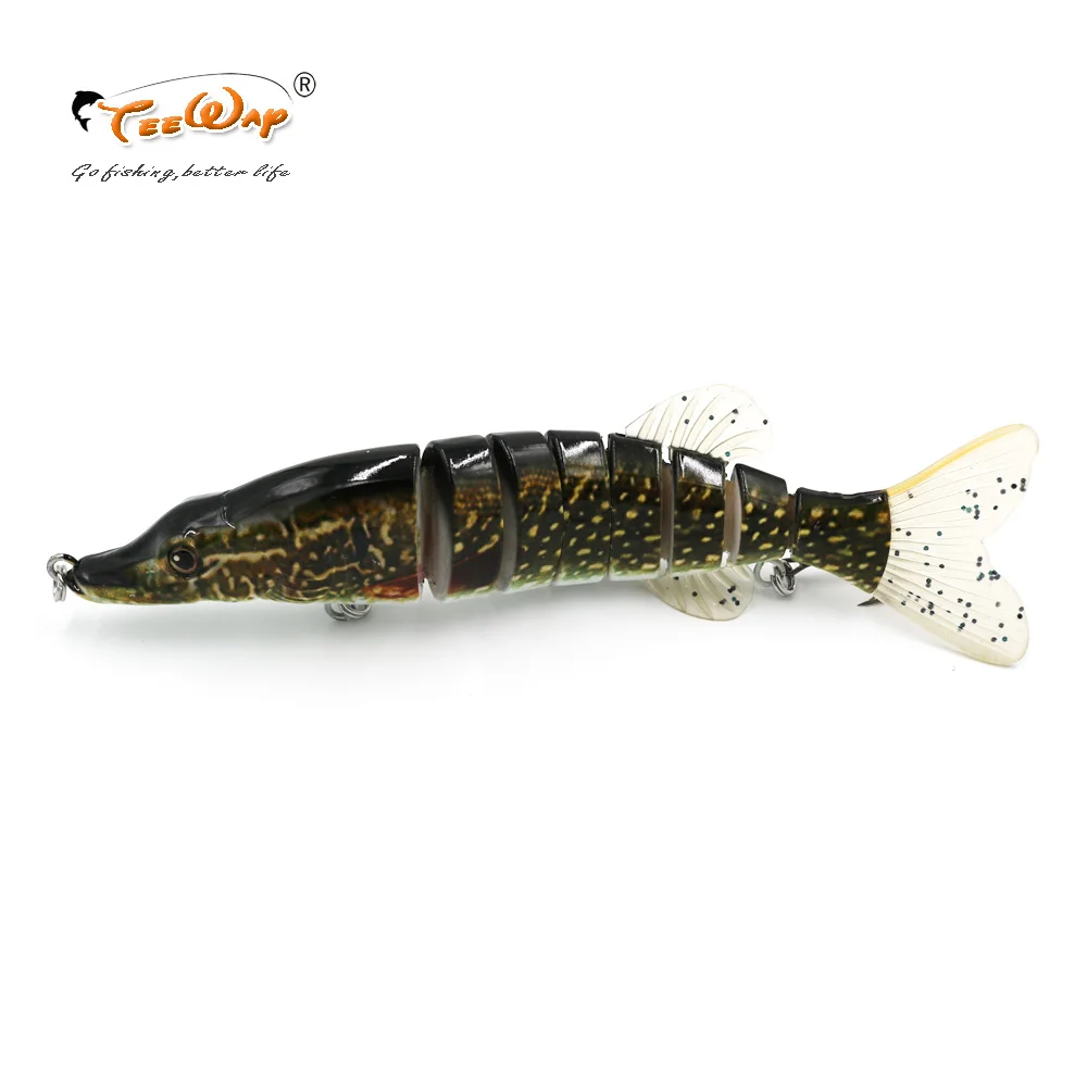 Новый продукт рыболовная приманка 8 сегментов Swimbait Crankbait тяжелая медленная 38 г 16
