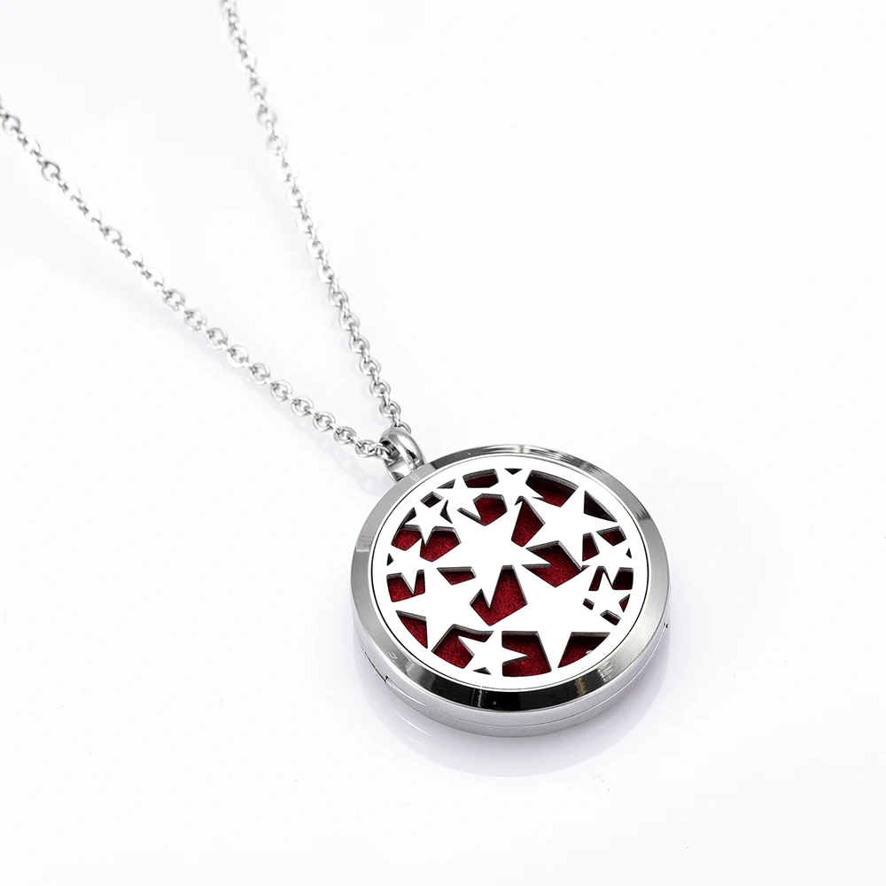 Медальон из нержавеющей стали для ароматерапии с 12 сменными подставками |