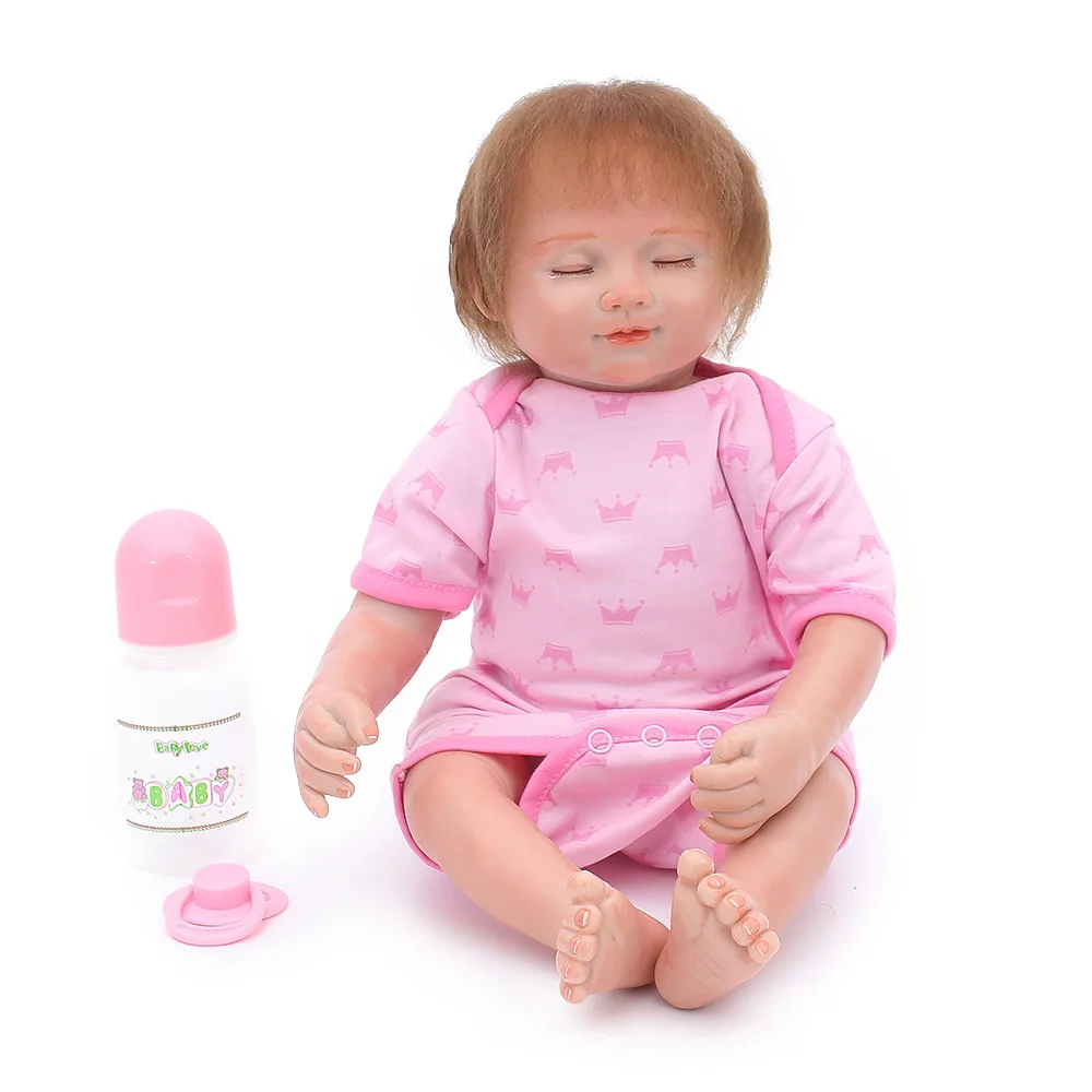 Реалистичные мягкие куклы Reborn игрушки в подарок 20 &quot50 см силиконовые baby dolls reborn