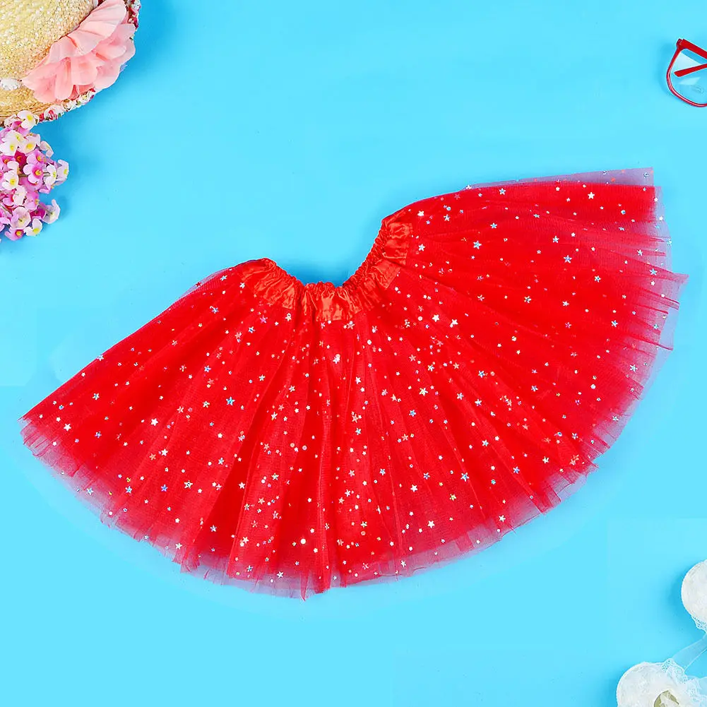 Лидер продаж юбка-пачка принцессы с блестками и звездами для маленьких девочек