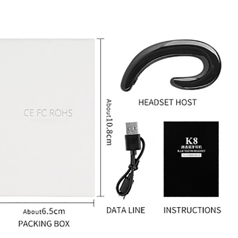 Наушное крепление Bluetooth наушники в уши гарнитура супер бас стерео подавление