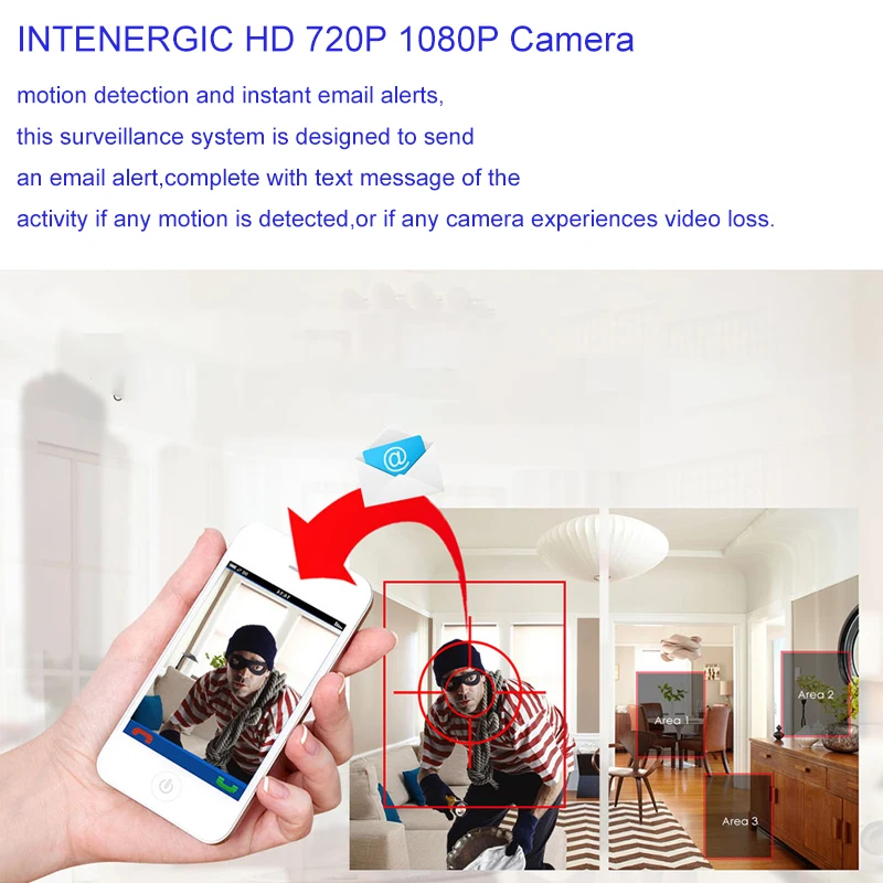 Intenergical CCTV камера системы Wifi 720 P/1080 P NVR комплект 8CH IP Аудио запись наружного ночного