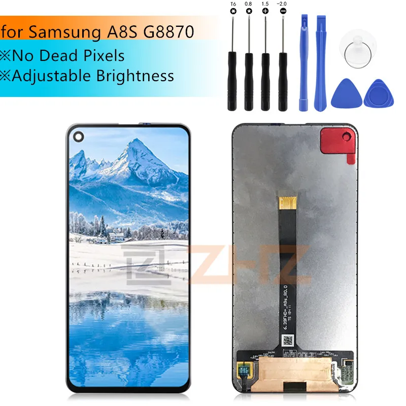 Для SAMSUNG Galaxy A8S G8870 SM-G8870 G887FZ, ЖК-дисплей с сенсорным экраном, дигитайзер в сборе, детали для ремонта ЖК-дисплея