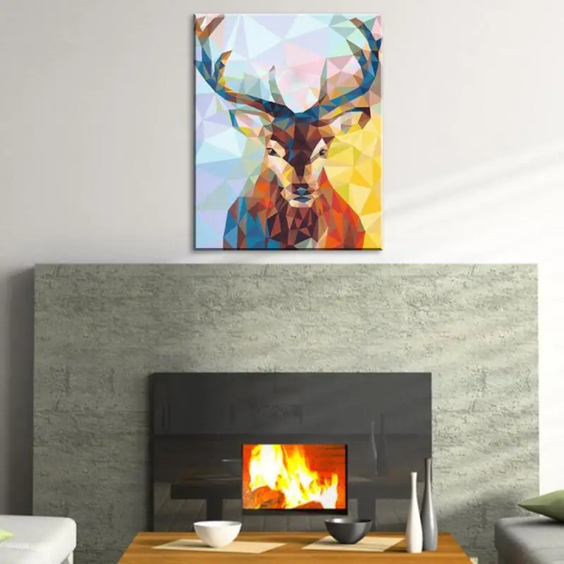 DIY Краски ing чисел современные стены Книги по искусству изображение на холсте