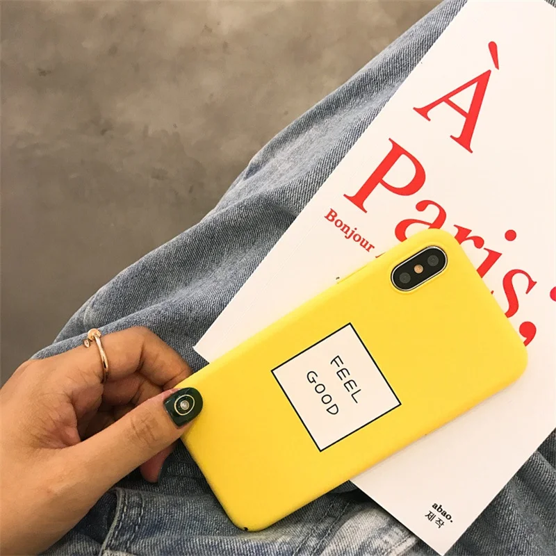 Чехлы для телефонов iPhone 8 X XR XS Max простая стильная задняя крышка 6 6s 7 Plus |