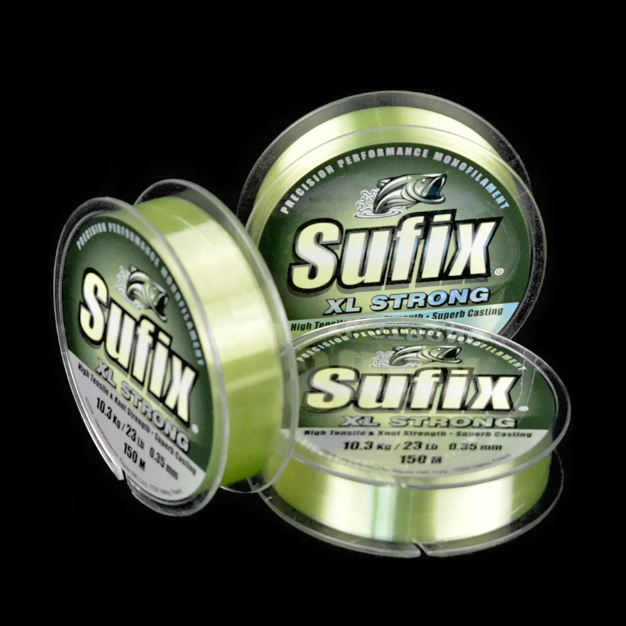 1 шт.. sufix нейлоновая леска 150 м linha de pesca monofilamento лески углеродное волокно лидер |