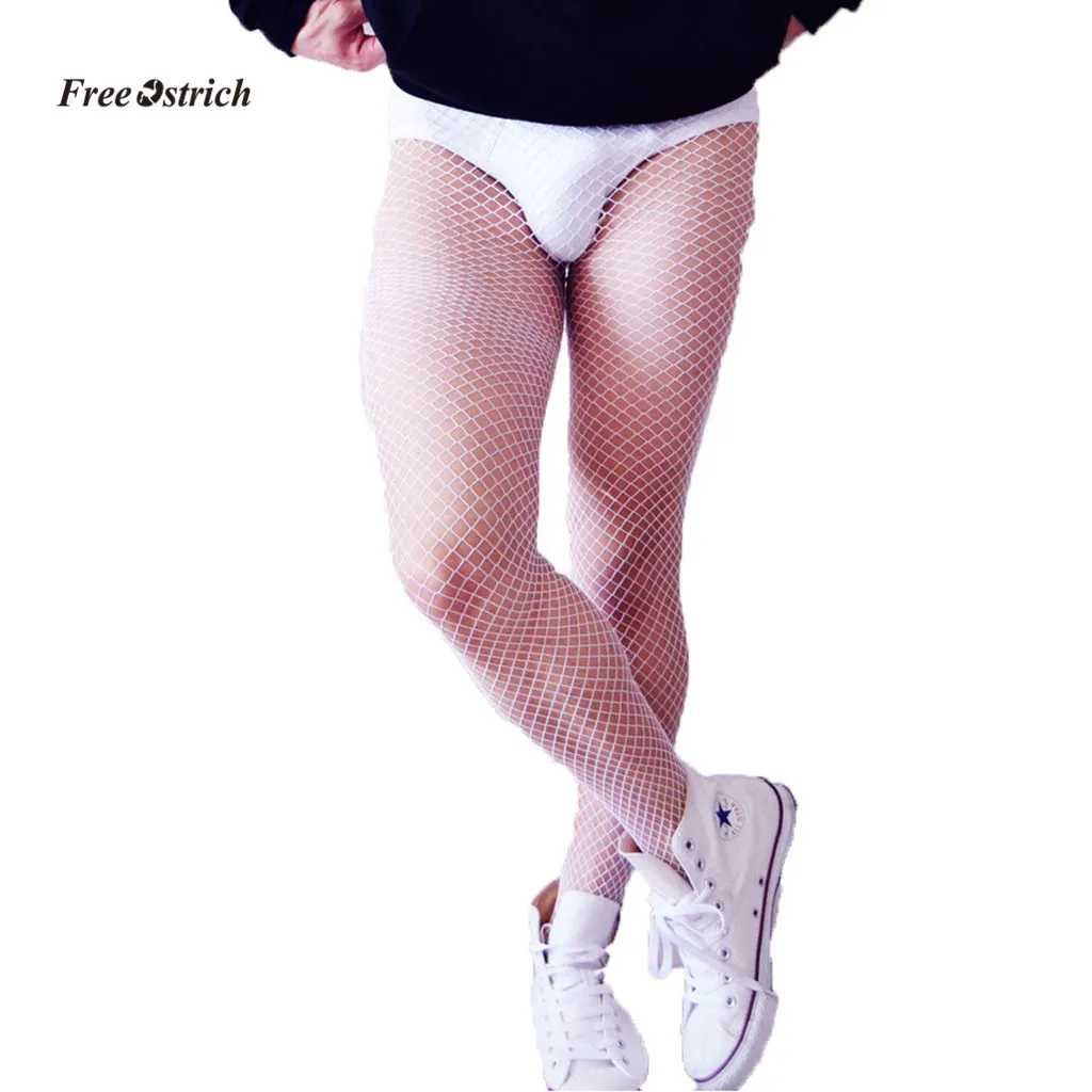 Бесплатная доставка страусиные чулки мужские сексуальные сетчатые носки - Фото №1