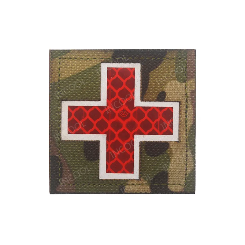 3D пластырь с красным крестом Medic светоотражающие пластыри ИК подсветкой