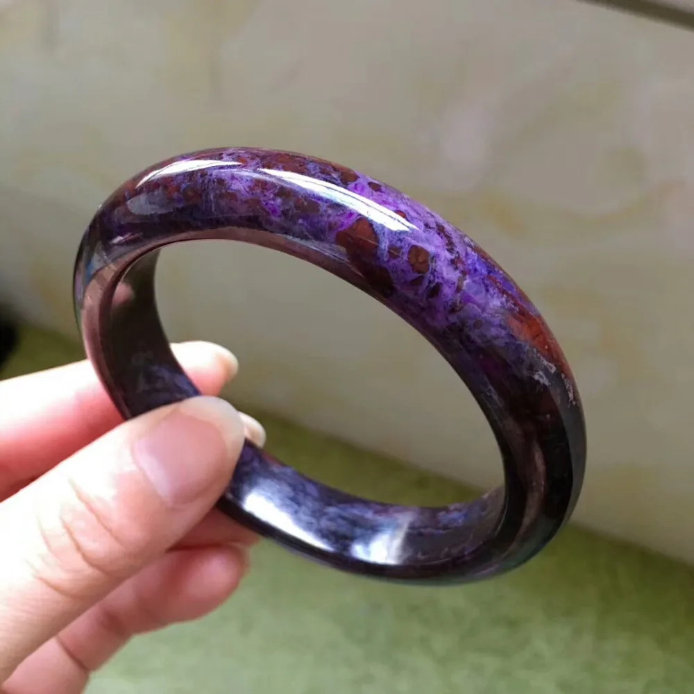 Сертификат натуральный драгоценный камень Sugilite женский Южноафриканский браслет