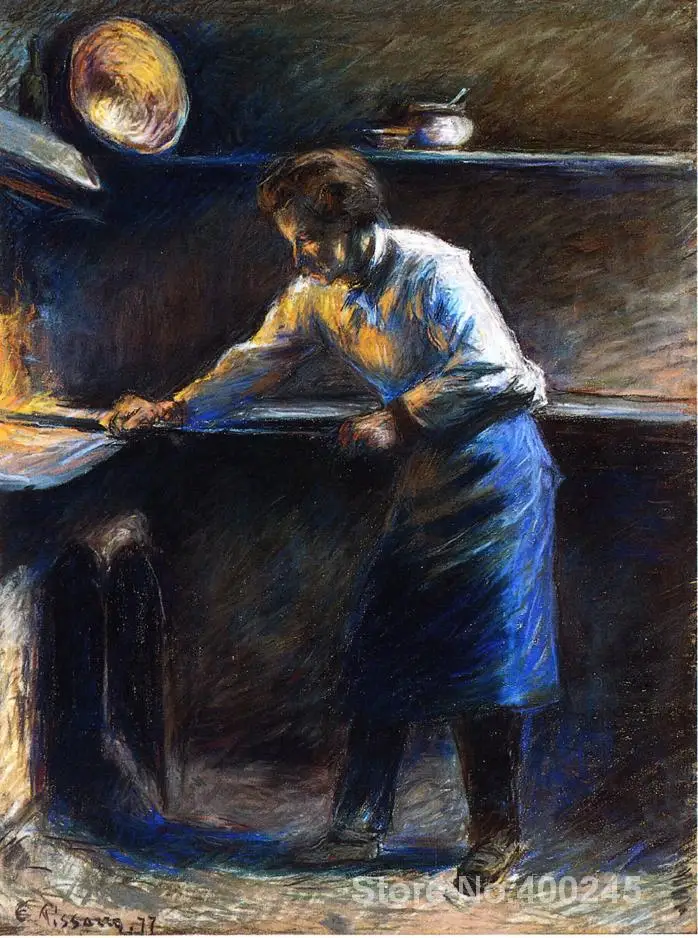 Известные Масляные картины ручной работы от Camille Pissarro Eugene Murer в кондитерской