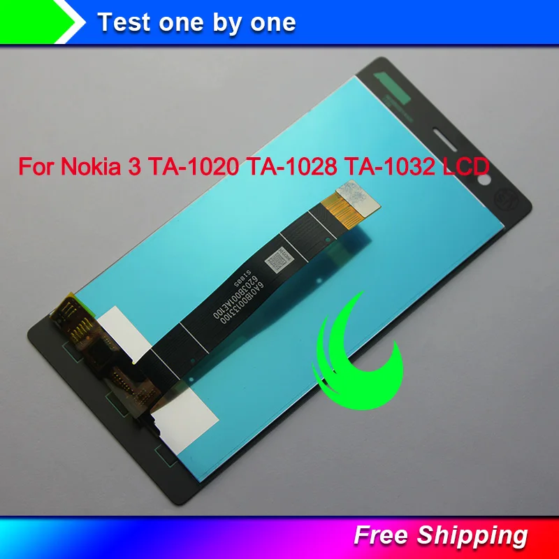 

5-дюймовый оригинальный ЖК-дисплей для Nokia 3 TA-1020 TA-1028 TA-1032, ЖК-дисплей с сенсорным экраном и дигитайзером в сборе для NOKIA 3, ЖК-дисплей