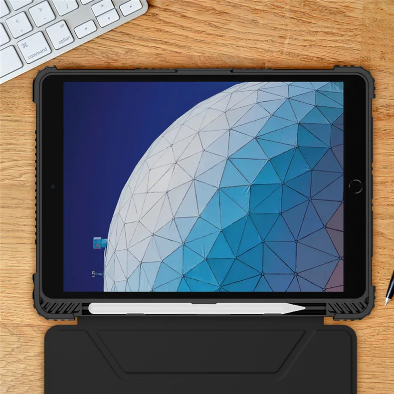 Для iPad Air /для iPad Pro 10,5 чехол Nillkin искусственная кожа+ Поликарбонат Smart Wake UP откидная крышка противоударный с держателем карандаша