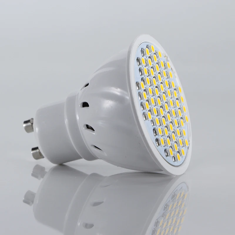 Joneaz 10X ampoule led gu 10 точечных светильников ac dc 12v 24v super 3W 420Lm лампочка лампа 3528 60