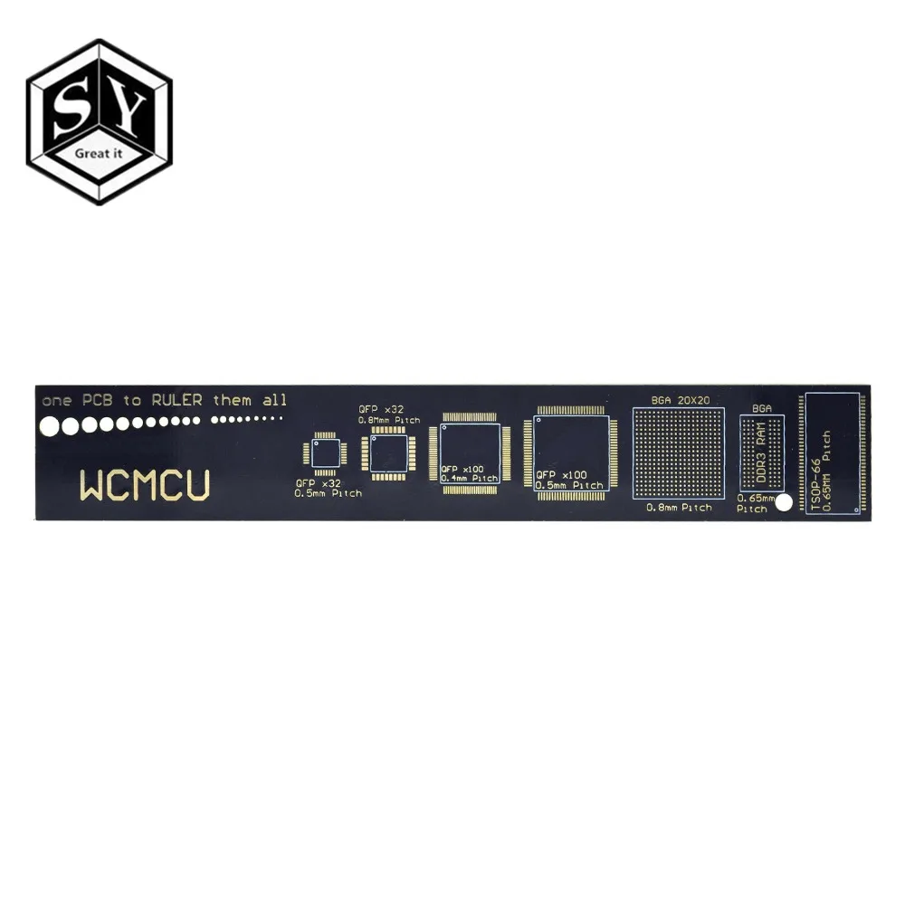 Отличная линейка PCB для электронных инженеров для гиков, производителей для фанатов Arduino, линейка PCB, упаковочные блоки PCB v2-6