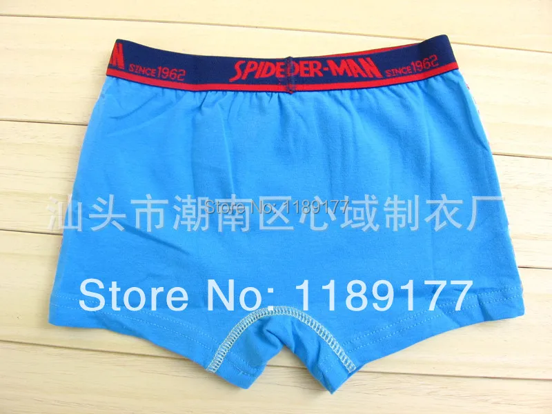 boys children underwear boxer shorts fit 3-10yrs kids baby cartoon spider-man designs panties clothing 95% cotton | Мать и ребенок