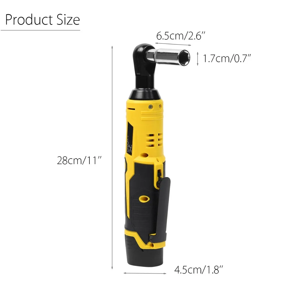 12V электрический ключ с трещоткой комплект 3/8 беспроводной храповым механизмом