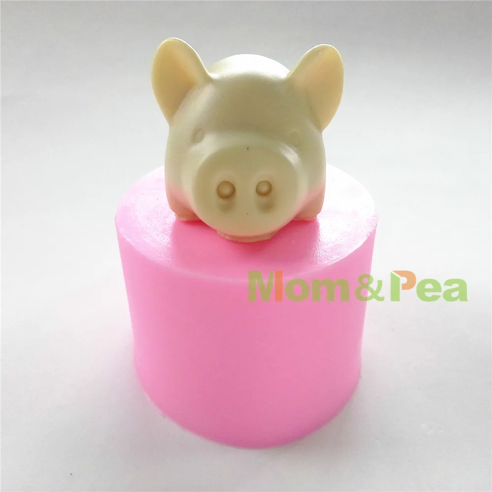 Силиконовая форма для мыла в форме свиньи Mom &amp Pea 0557 г. Бесплатная доставка
