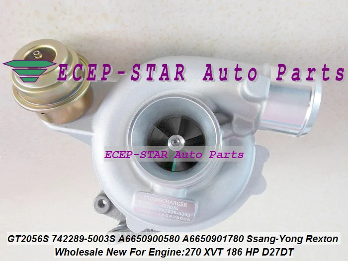 GT2056S 742289 742289-5001S 742289-0003 742289-0002 Турбокомпрессор для Ssang Yong Rexton Rodius 2005-270 XVT D27DT |