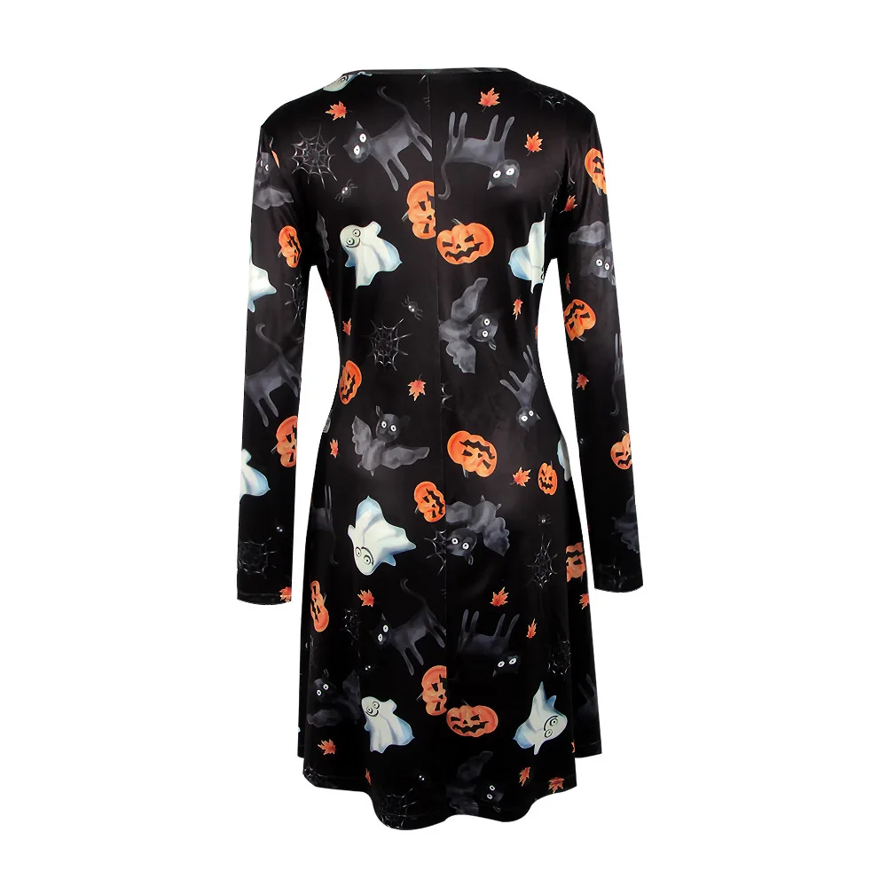 Женское платье новинка 2021 года Осеннее рождественское модное мини с длинным