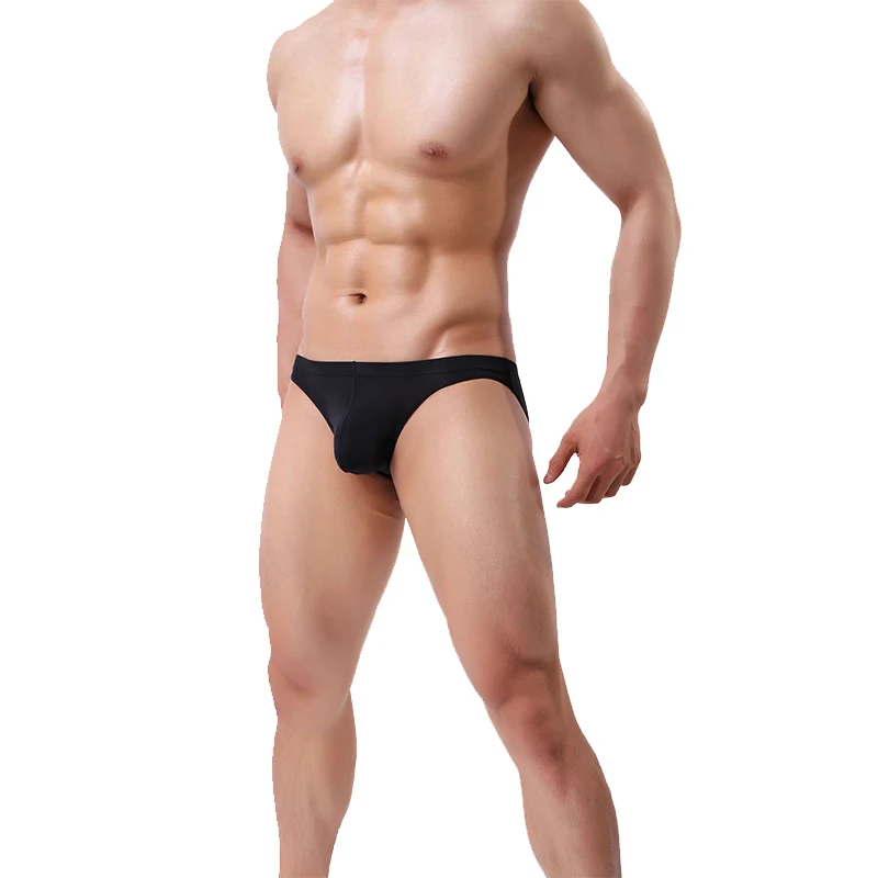 Мужские дышащие брифы горячая Распродажа из ледяного шелка эротическое