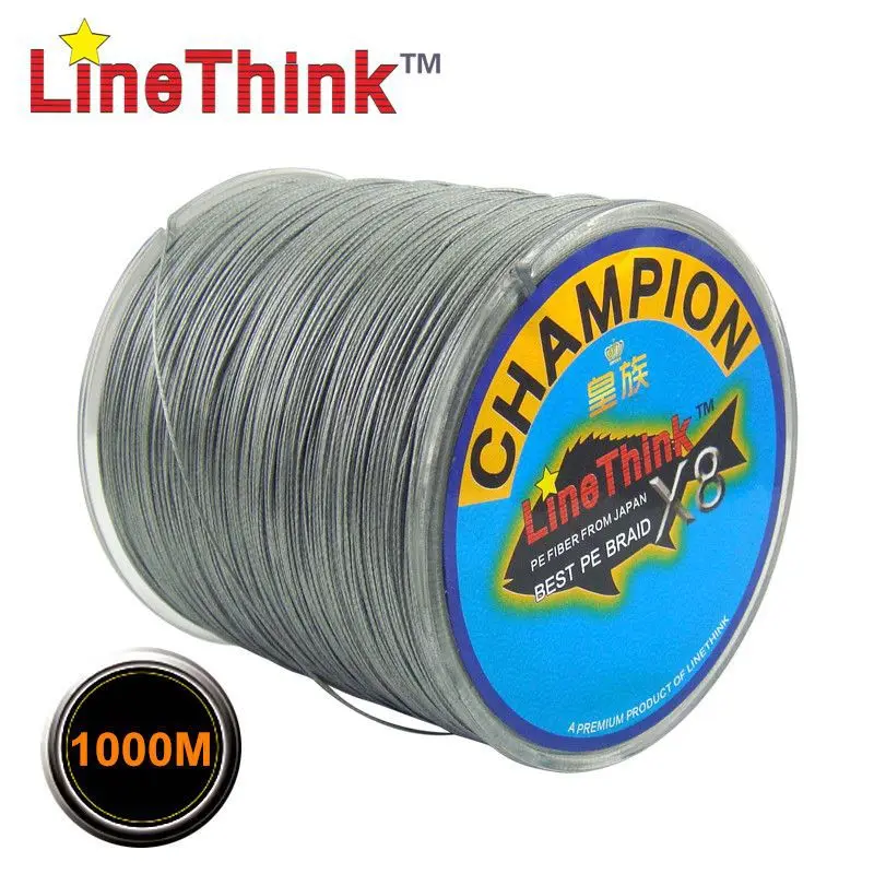 Фото 1000 м GHAMPION LineThink бренд 8strands супер прочная леска/8 ткань лучшего качества многофиламентная плетеная рыболовная леска из ПЭ Бесплатная доставк... №2
