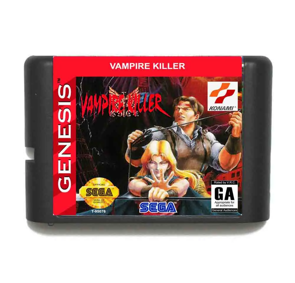 Vampire Killer 16 bit MD Game Card With Retail Box For Sega Mega Drive/ Genesis | Электроника