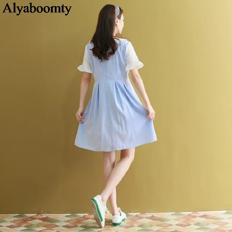 Женское клетчатое платье с воротником Питер Пэн | Женская одежда