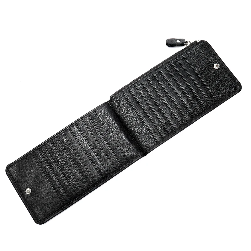 Кошелек WESTAL мужской из натуральной кожи брендовый Роскошный тонкий бумажник с